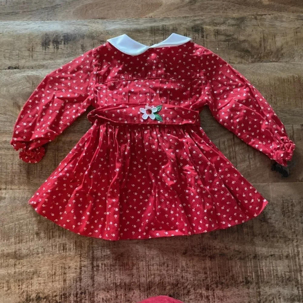 Vintage JANDI Classics Infant Girls Sz 2T Red